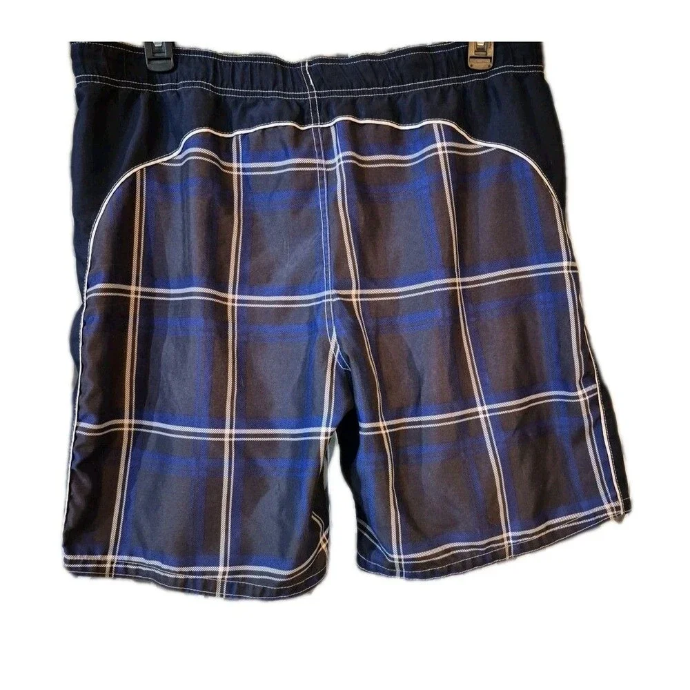 Ocean Pacific OP Sports Men's Blue Swimwear Large Pockets Lined Drawstring